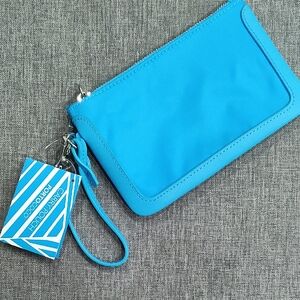 Vibrant Blue Wristlet Pouch